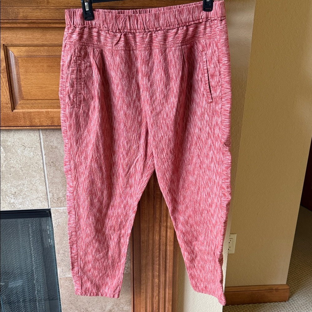 Anthropologie Pink Patterned Pants